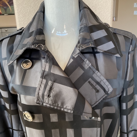 Burberry London Trench Plaid black/grey,  size 10 - Picture 3 of 14